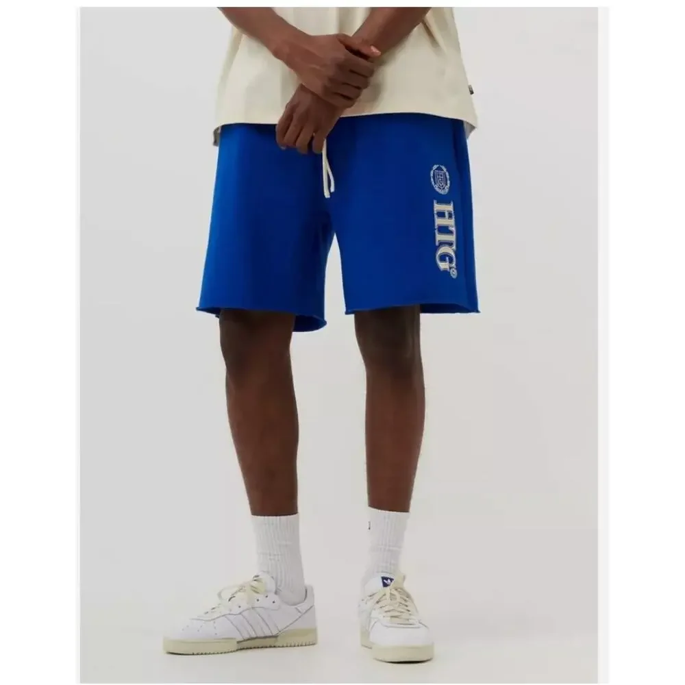 Honor The Gift Men's Studio Embroidered French Terry Sweatshorts, Blue, Medium